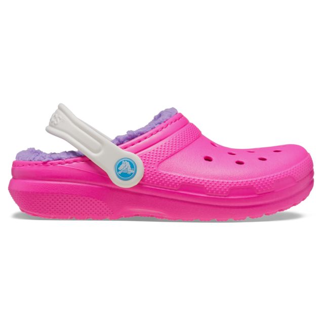 Crocs Classic Lined Kids Clogs (207010) - Pink Crush/Multi