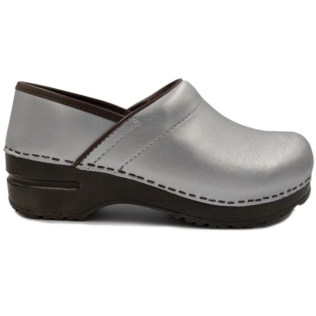 Sanita 'Izabella' Professional Clogs in Silver