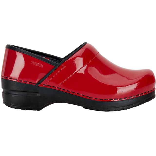 Sanita 'Professional Patent' Closed Clogs in Red