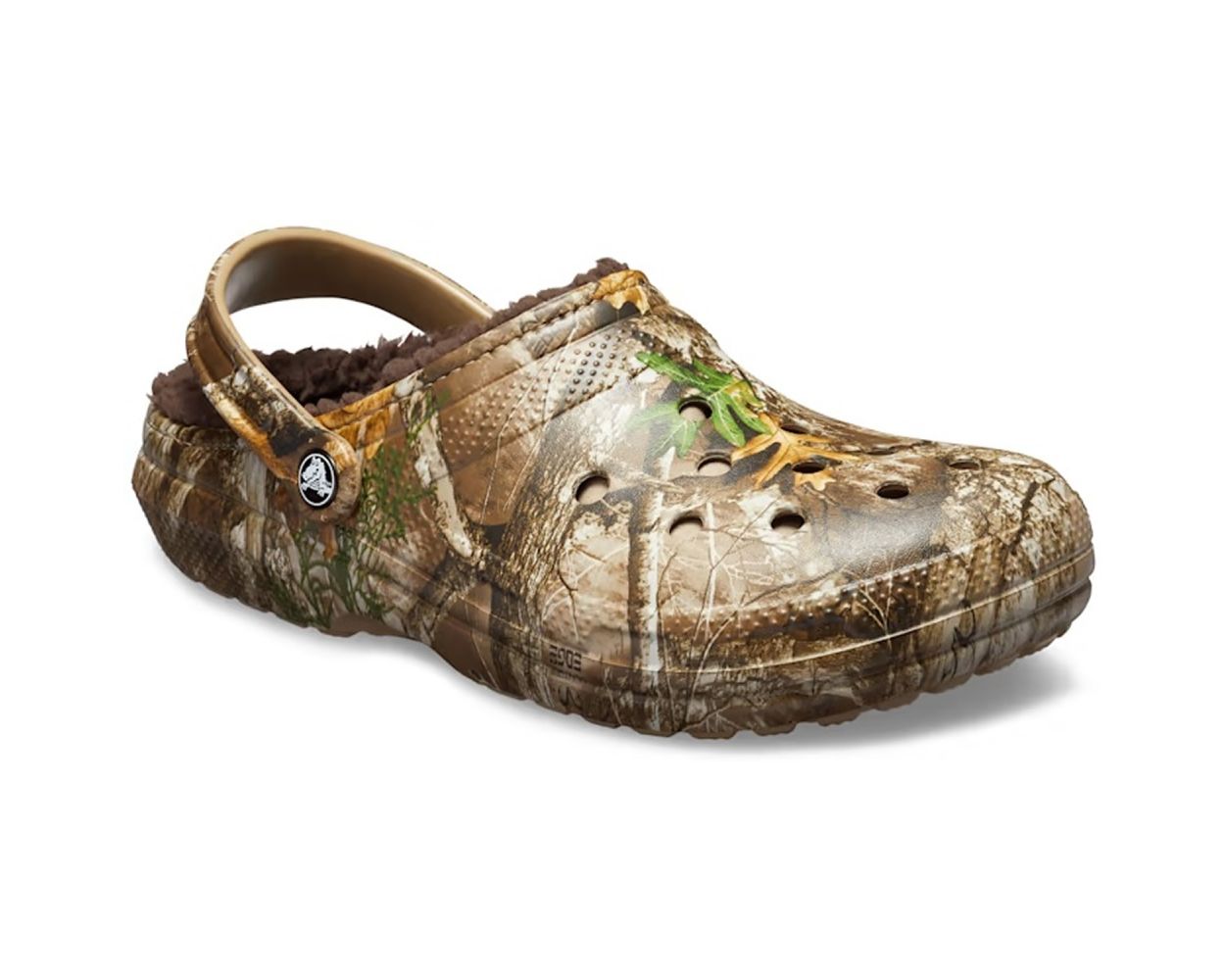 Crocs Classic Lined Realtree Edge Clog 205377 Chocolate Chocolate