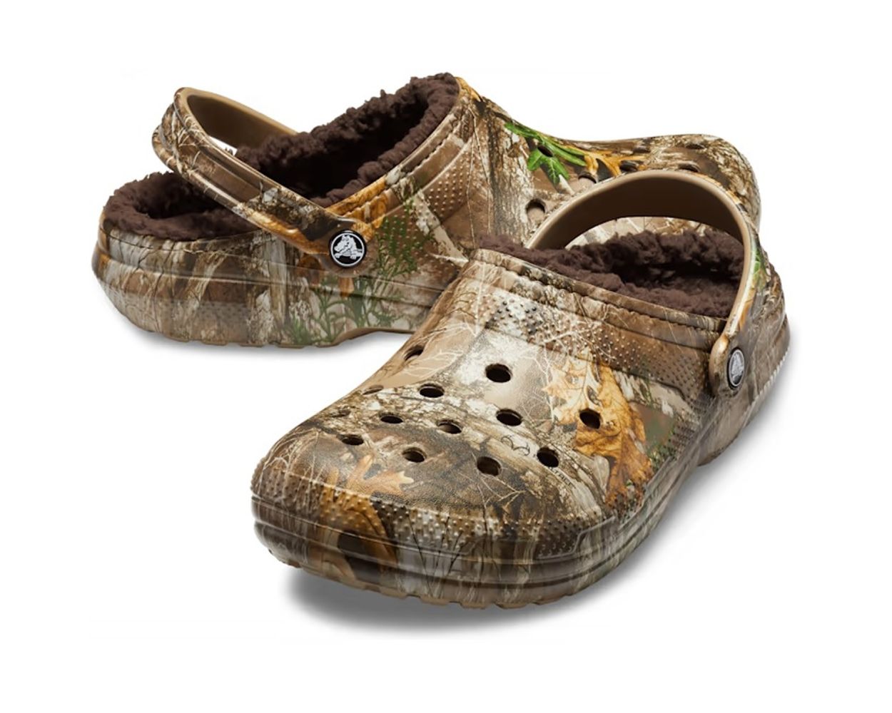 Crocs Classic Lined Realtree Edge Clog 205377 Chocolate Chocolate
