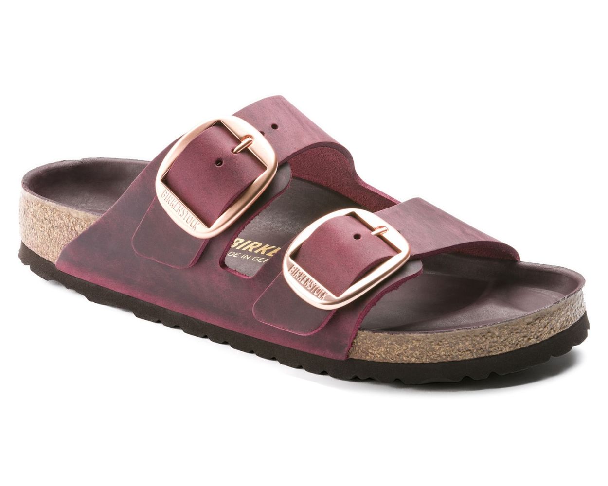 Birkenstock Arizona Big Buckle Oiled Leather in Zinfandel
