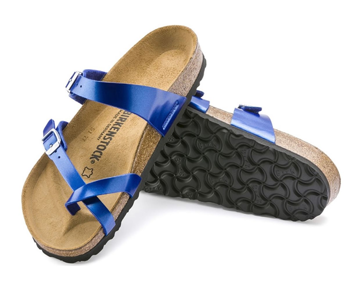 Birkenstock Mayari in Electric Metallic Ocean 1012975 World of Clogs