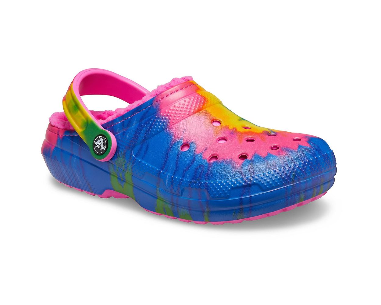 Crocs Classic Lined Tie Dye Clog Electric Pink Multi World of Clogs