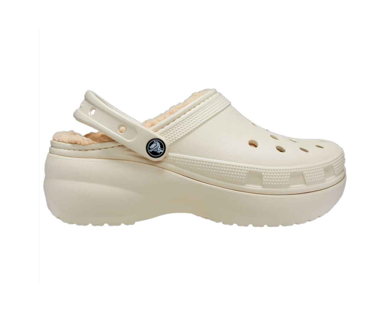 Crocs Classic Platform Lined Clog 207938 Bone | World of Clogs