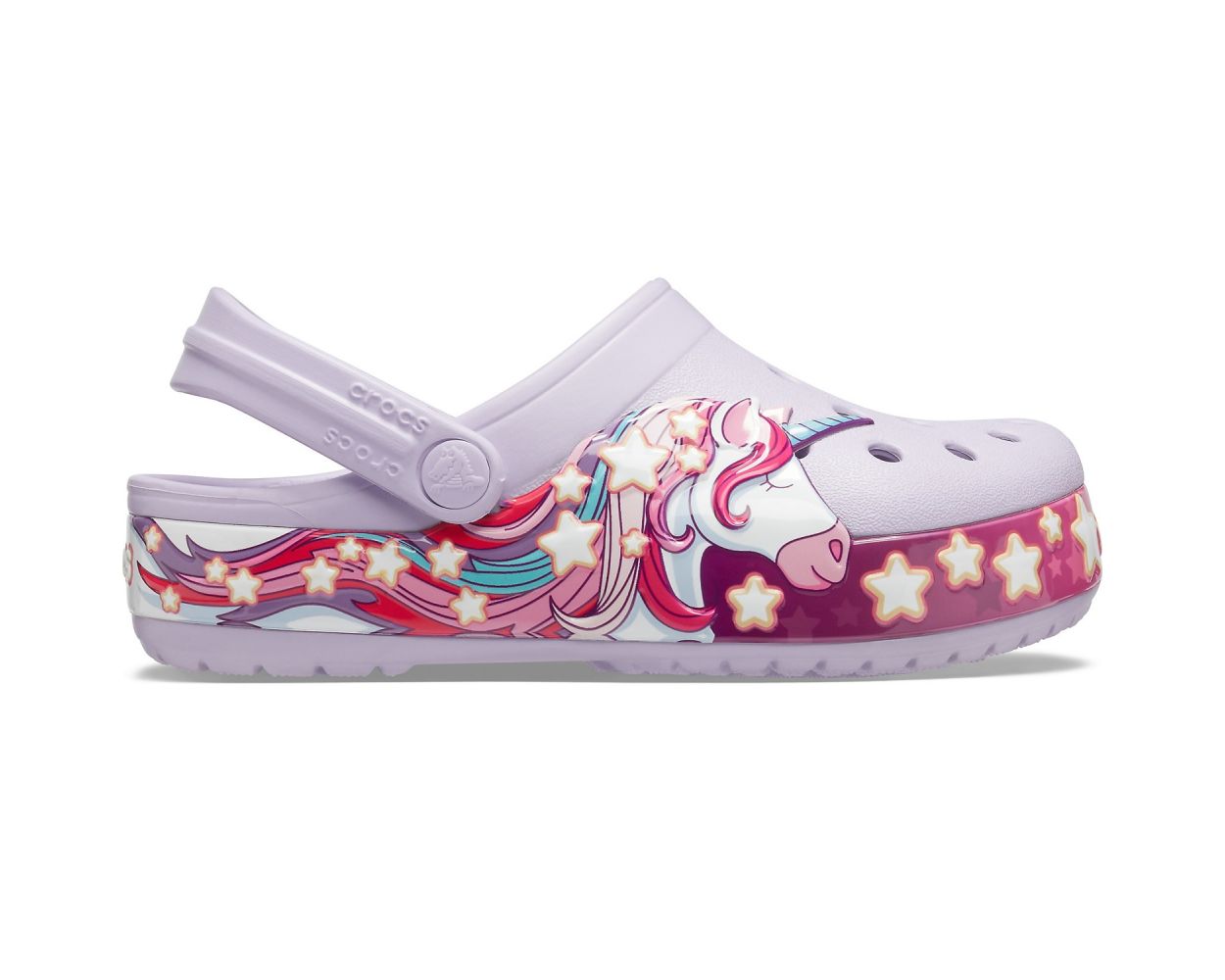 Crocs FunLab Unicorn Band Kids Clog Lavender World of Clogs