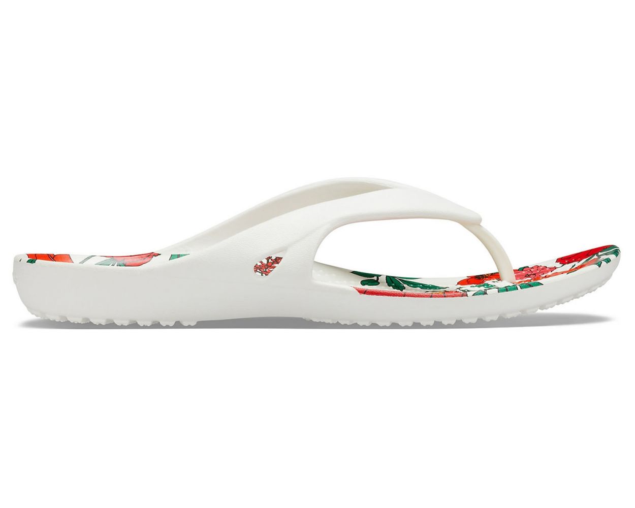 Crocs Kadee II Printed Floral Flip Women White Floral World of Clogs