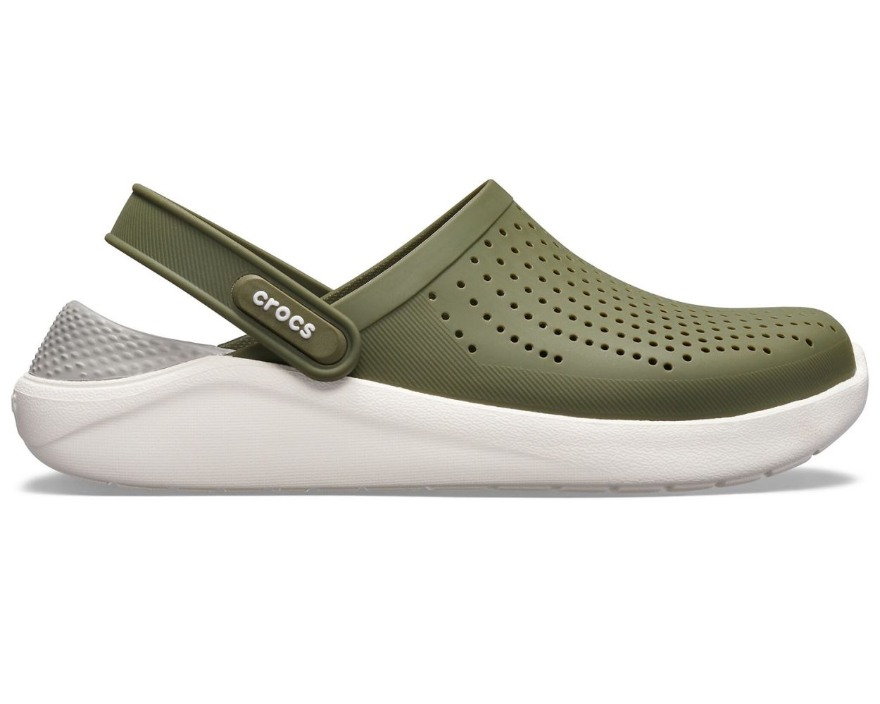 Green and hotsell white crocs